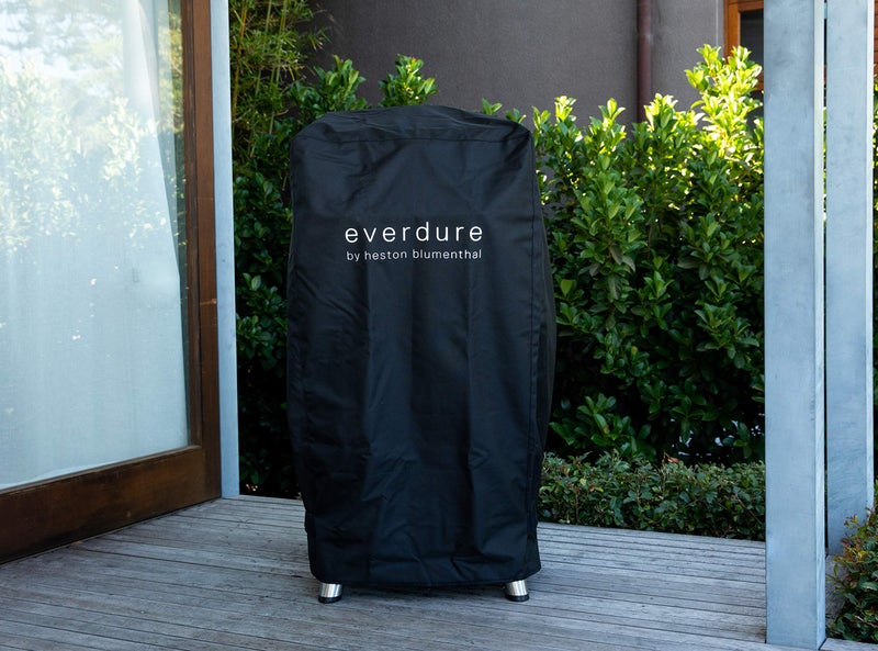 Everdure Grill Cover for 4K Charcoal Grill & Smoker, Long Cover with UV Protection and Drawstring Closure, Waterproof Lining and 4 Season BBQ Grill Protection, Black, 29.7â€L x 16.6â€W x 42â€H - Image 2